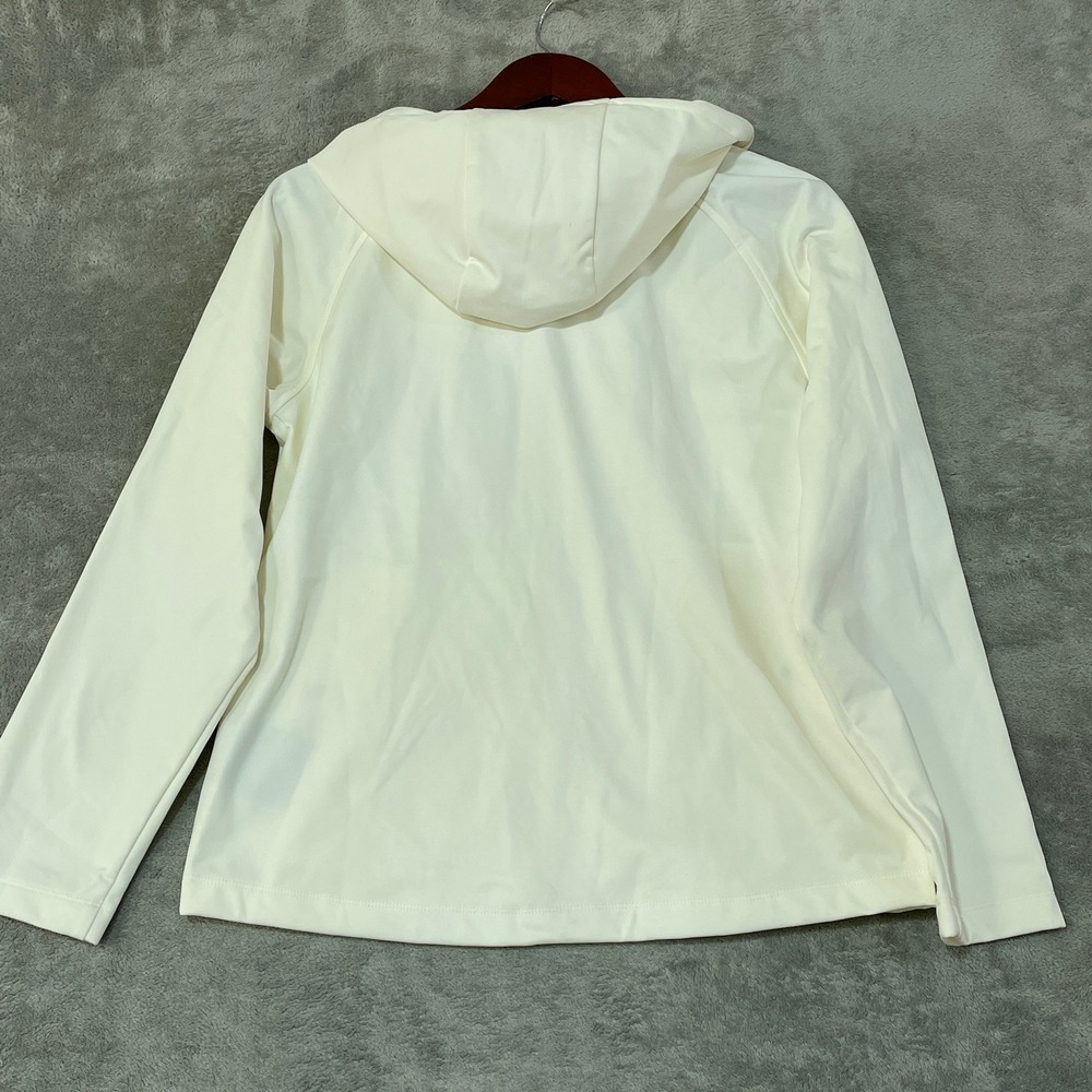 NWT 32 Degrees Heat Women's XS Cream Full Zip Hooded Windbreaker Jacket  d2566 - Picture 6 of 11